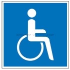 Rollstuhlfahrer (quadratisch)