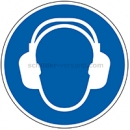 Gebotszeichen: Gehörschutz benutzen nach ISO 7010 (M 003)