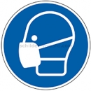 Gebotszeichen: Maske benutzen nach ISO 7010 (M 016)