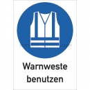 Gebotszeichen: Kombischild Warnweste benutzen (ISO 7010)