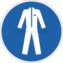 Gebotszeichen: Schutzkleidung benutzen nach ISO 7010 (M 010)